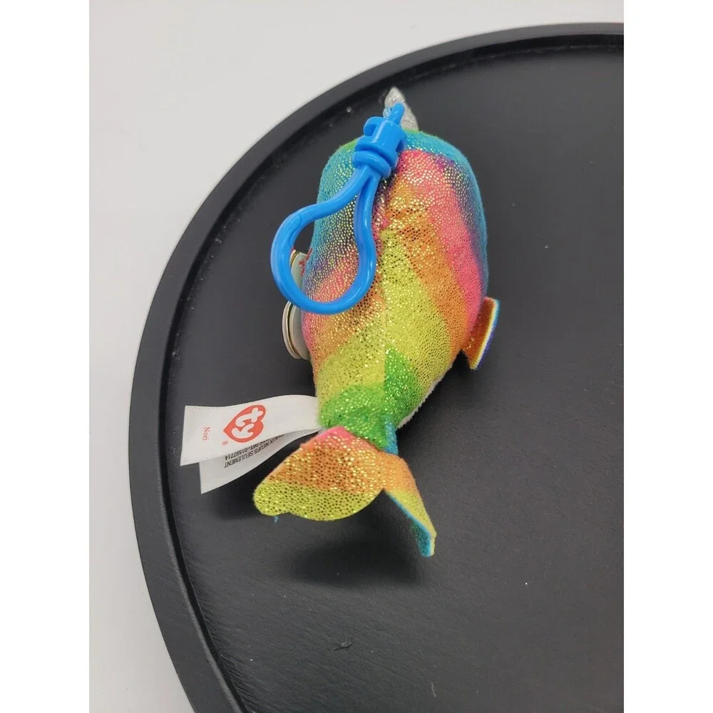 2018 Ty Beanie Boos Key Clip NORI the Narwhal 3